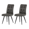 Súprava jedálenských stoličiek Vintage DCL-D1250 GREY3, 2 ks