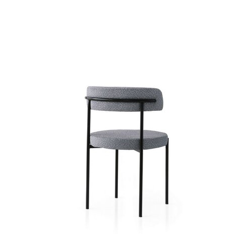 Súprava jedálenských stoličiek Gini Dark Grey and Black, 2 ks