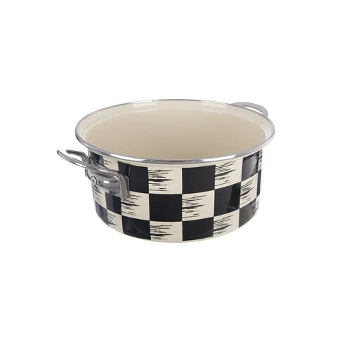 Orion Šachovnice Lem zománcozott edény, 3 l,átmérő 22 cm