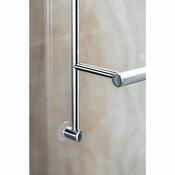 SAPHO 1301-09 suport suspendat pentru prosoapepentru paravan de duș 60 x 73 x 12,5 cm, argintiu