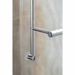 SAPHO 1301-09 Suport de prosoape suspendat pentruparavan de duș 60 x 73 x 12,5 cm, argintiu
