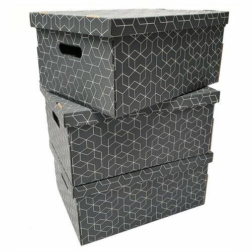 Compactor 3-teiliges Set von Kartons, 32 x 45,5 x 22 cm