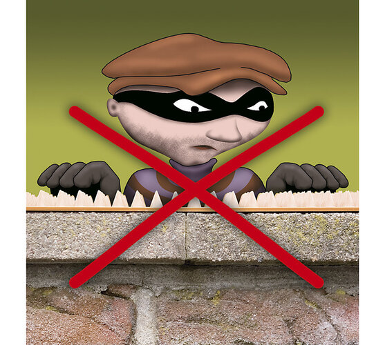 Odstraszacz ptaków beżowy, 50 x 4,4 x 1,5 cm