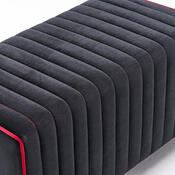 Taburet Mabel Puf Negru