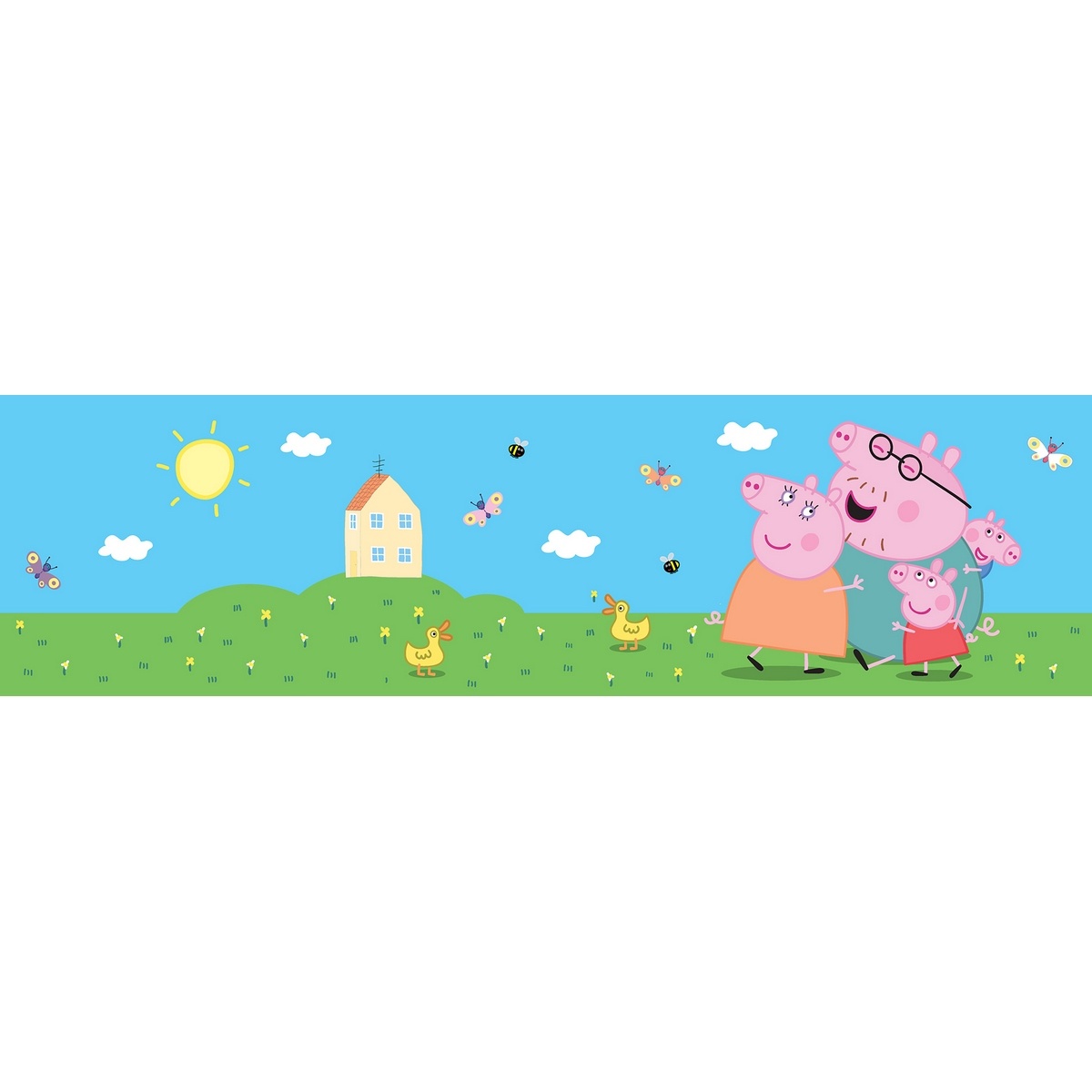 Dekoracyjny pas samoprzylepny Peppa Pig Classic, 500 x 9,7 cm