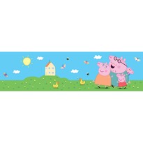 Bordură autocolantă Peppa Pig Classic, 500 x 9,7 cm