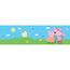 Samolepilna bordura Peppa Pig Classic, 500 x 9,7cm