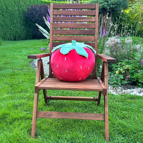 Poduszka Squish Truskawka Lesníček, 35 x 35 x 35 cm