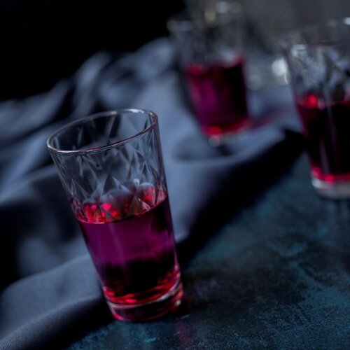 Set pahare long drink Bormioli Rocco Kaleido, 6 piese, 370 ml