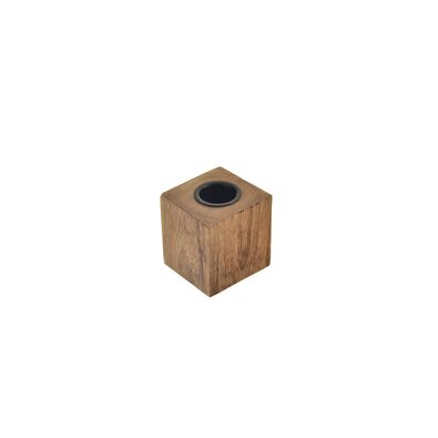 InDecor Підсвічник з дерева манго, 5 x 5 x 5 см