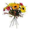 Buchet de floarea-soarelui, gypsophila,dvoutvárka, înălțime 48 cm