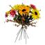 Buchet de floarea soarelui, gypsophila, cu douăfețe , h. 48 cm