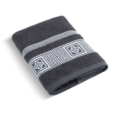 Bellatex Osuška Řecká kolekce tmavě šedá, 70 x 140 cm