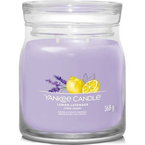 Yankee Candle Duftkerze Signatureim Glas medium Lemon Lavender, 368 g