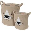 Set de coșuri textile pentru copii Hatu Câine , 2buc