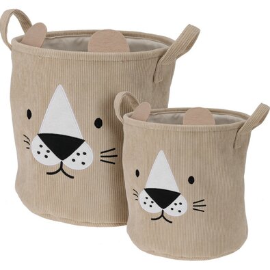 Set de coșuri textile pentru copii Hatu Câine , 2buc