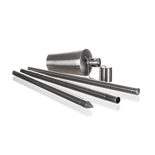 Happy Green Set of stainless steel garden torches