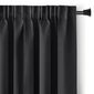 AmeliaHome Záves Blackout Oxford Pleat čierna, 140 x 245 cm