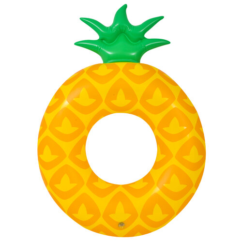 Vetro-Plus Aufblasbarer Schwimmring Ananas, 76 x 100 cm
