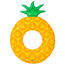 Vetro-Plus Nafukovacie ležadlo Ananas, 76 x 100 cm
