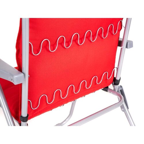 Happy Green Záhradná skladacia stolička Loara červená, 68 x 58 x 107 cm