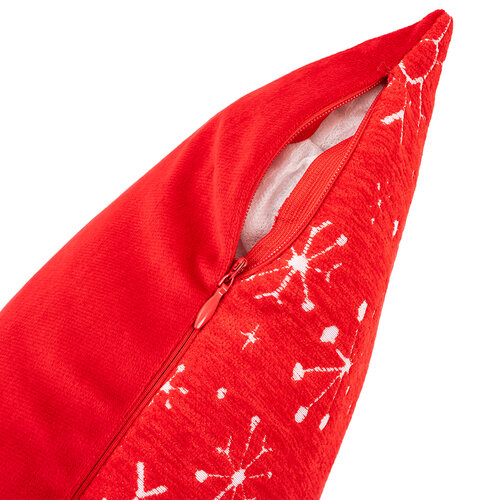 4Home Kissenbezug Snowfall in Red, 45 x 45 cm