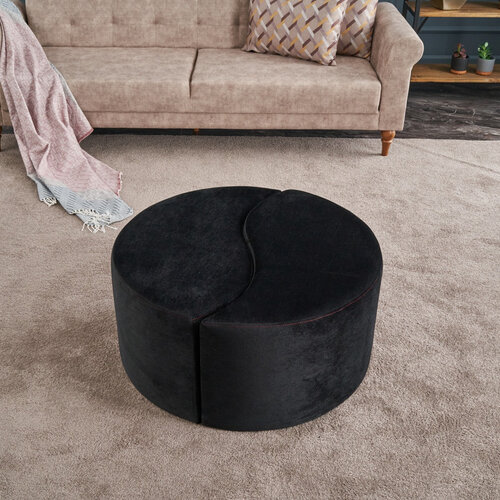 Taburet Alis Pouf negru