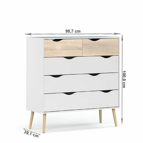 Komoda OSLO 75456, biela