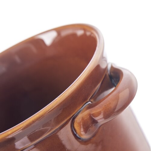 Oală de untură Orion din ceramică cu capac, 1,1 l