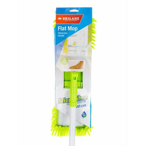 Brilanz Žinylkový mop s teleskopickou tyčí 120 cm,zelená
