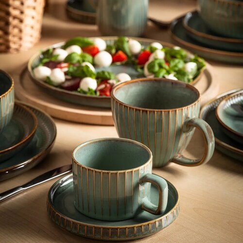 Altom Sada 2 šálků Reactive Sage 220 ml