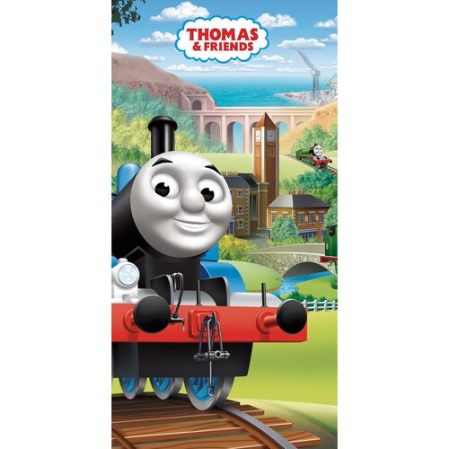 Badetuch Thomas, die kleine Lokomotive , 70 x 140 cm