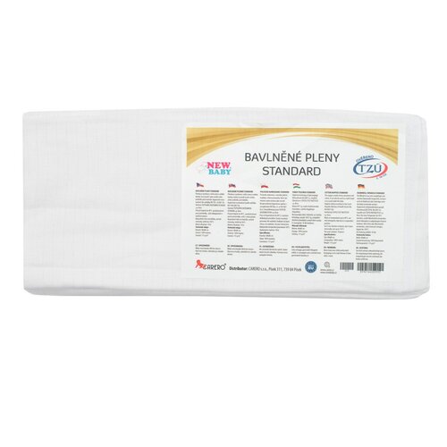 New Baby Бавовняні пелюшки Standard, 80 x 80 см, набір 10 шт.