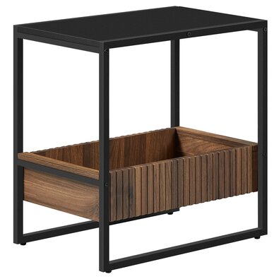 Odkladací stolík E1082 BK, čierna