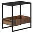 Beistelltisch E1082 BK, schwarz