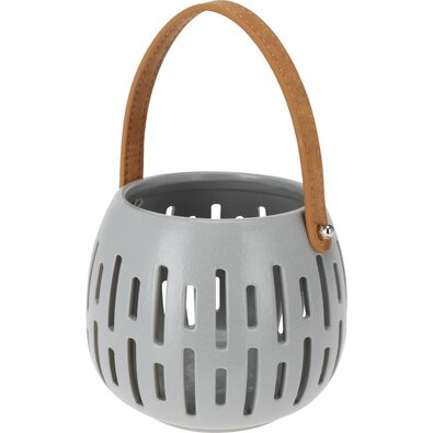 Dekorativna svetilka Cool grey, 14,5 x 12 cm