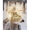 LED Obraz na plátne Animal and snow Reindeer, 20 x 25 cm