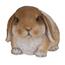 Dekoracja z żywicy królik leżący Bunn brązowy, 15 cm
