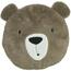 Polštářek Bear sv. hnědá, pr. 30 cm