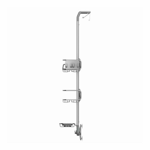 Simplehuman Regulowany uchwyt na drzwi prysznicowe z półkami