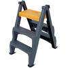 4Home Beidseitig verwendbare Kunststoffleiter Dual, 3 Stufen