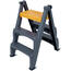 4Home Beidseitig verwendbare Kunststoffleiter Dual, 3 Stufen