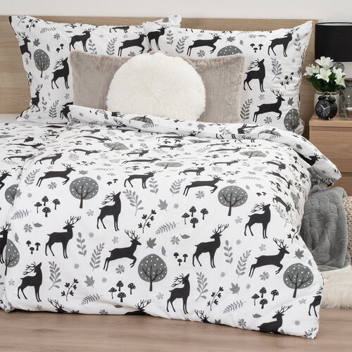 Lenjerie de pat din flanel 4Home Autumn Forest, 140 x 200 cm, 70 x 90 cm
