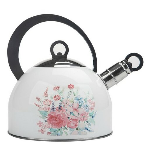 Altom Pasztell virág rozsdamentes acél teáskanna, 2,5 l