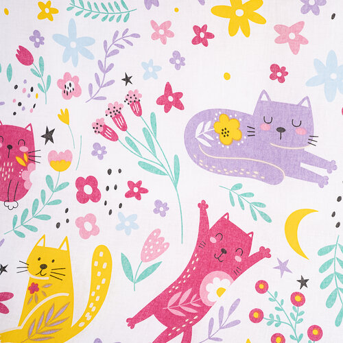 4Home Detské bavlnené obliečky do postieľky Playful Paws, 100 x 135 cm, 40 x 60 cm