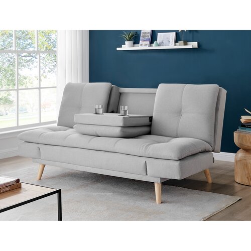 Trzyosobowa sofa ASB-4720 SIL2, jasnoszara
