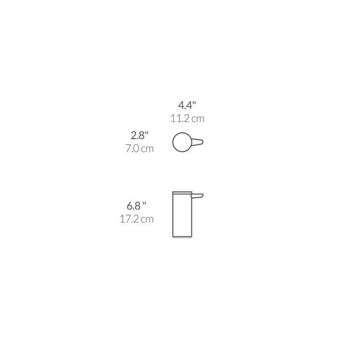 Simplehuman Dozownik bezdotykowy mydła 266 ml, ładowalny, czarna stal matowa