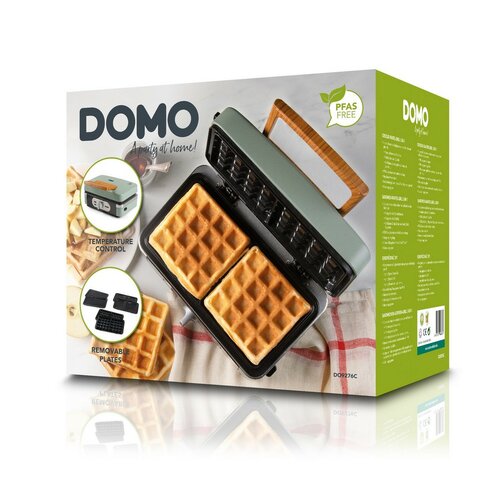 DOMO DO9276C sendvičovač 3 v 1, matná zelená