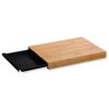 Placă de tăiat Kesper 58358 cu tavă de depozitare,negru, 34 x 24,5 x 3,5 cm