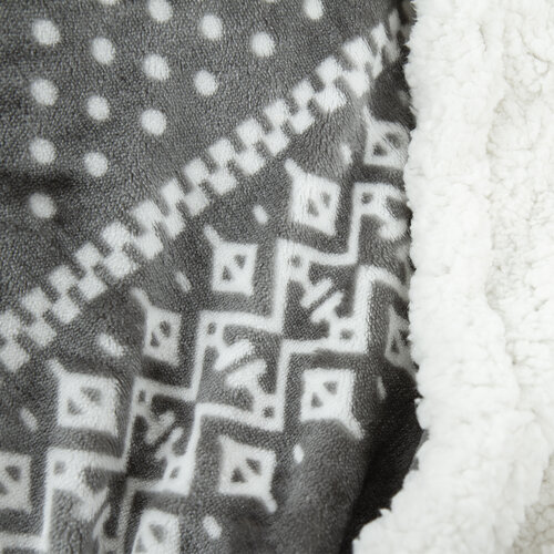 Beránková deka Winter šedá, 150 x 200 cm